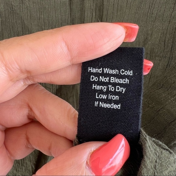 Anthro E&M green blouse Size Small - Picture 5 of 7